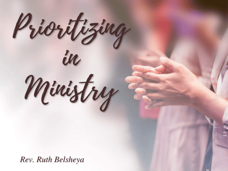 Prioritizing in Ministry - m