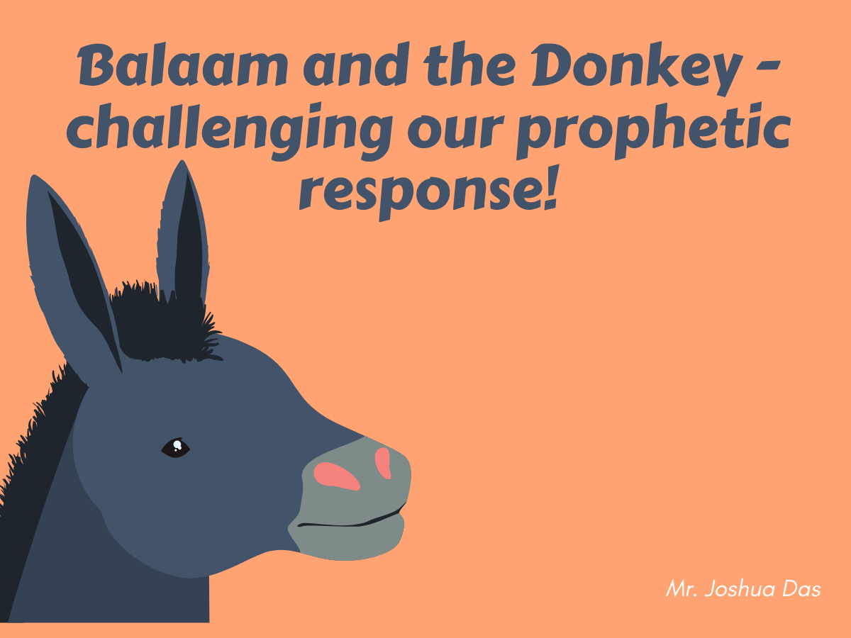 Balaam and the Donkey - challenging our prophetic response! - m