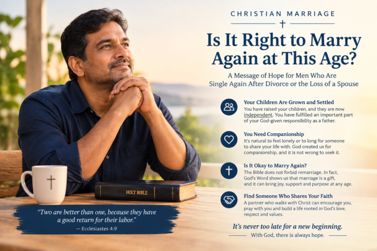 Christian Marriage for Men in Later Life: Is It Right to Marry Again?